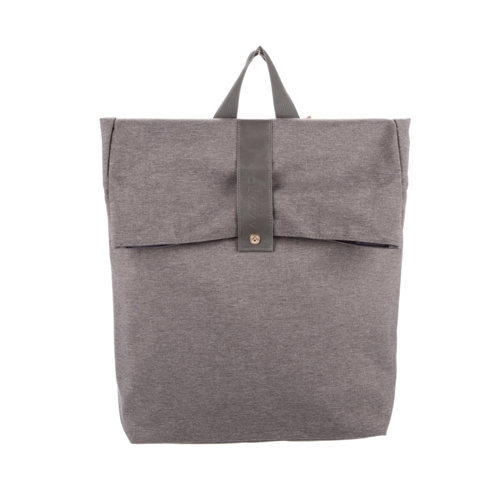 NEW Azzaro Recycled Roll Top Snap Close Adjustable Straps Unisex Backpack Bag